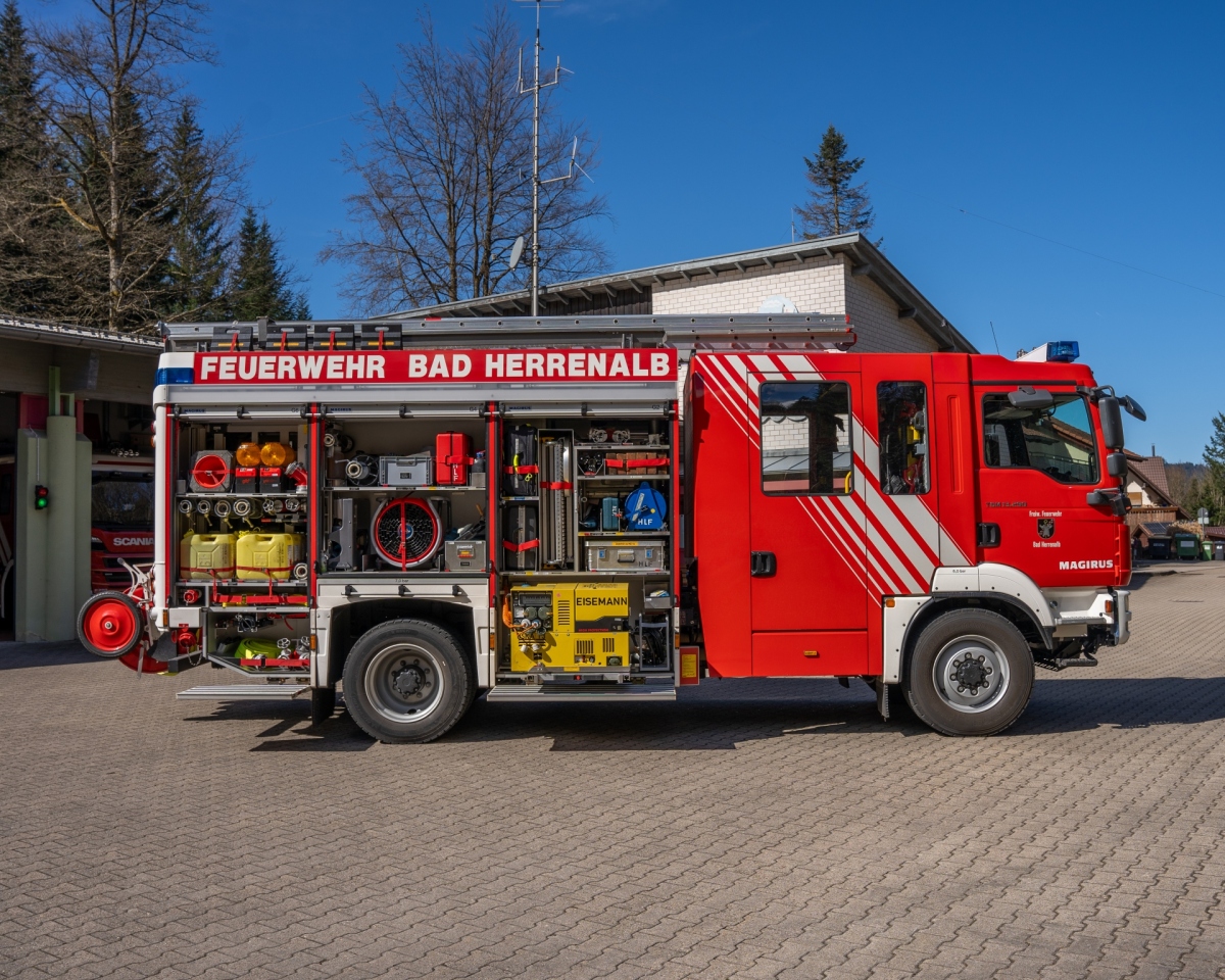 Die Einsatzabteilung der Feuerwehr Bad Herrenalb